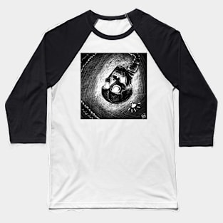 Skull Lamp Baseball T-Shirt